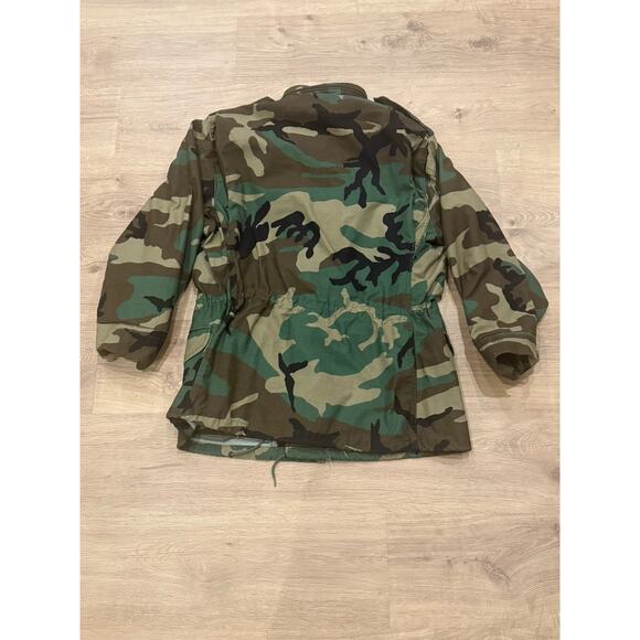 US Army M65 Field Jacket Medium Regular Woodland Camo Cold Weather Coat - Picture 6 of 6